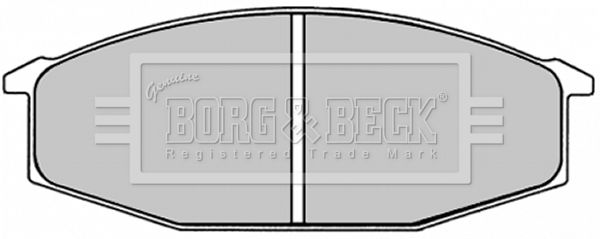BORG & BECK Комплект тормозных колодок, дисковый тормоз BBP1245